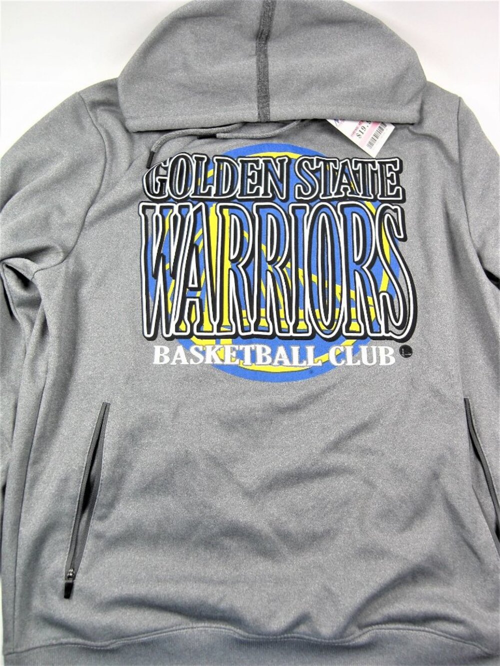 Golden State Warriors Basketball Men's New Gray Hoodie Sweatshirt Size M